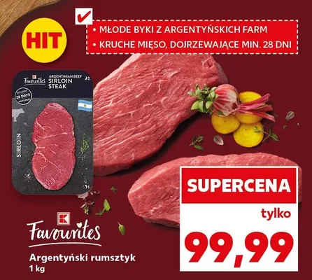 Argentyński rumsztyk promocja w Kaufland