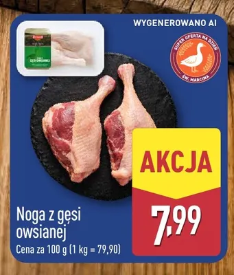 Noga z gęsi owsianej promocja w Aldi