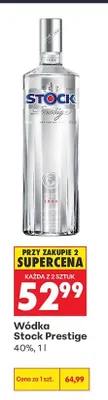 Wódka Stock Prestige 40% promocja w Biedronka