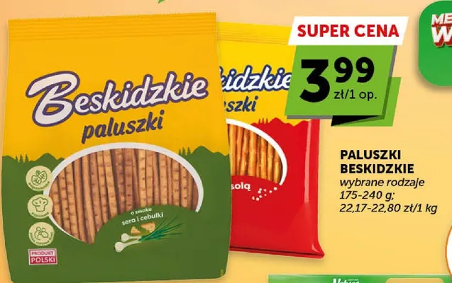Paluszki wybrane rodzaje promocja w Groszek