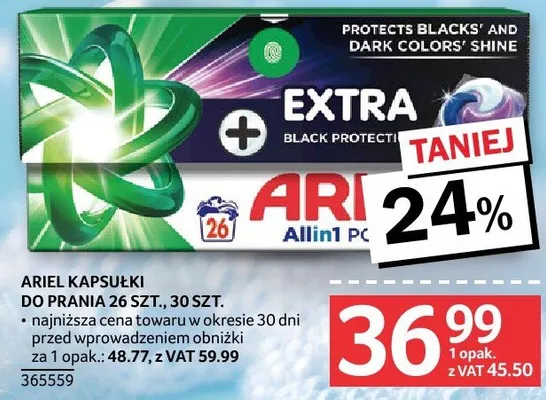 Kapsułki Ariel do prania 2G szt., 30 szt. promocja w Selgros