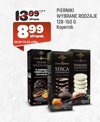 Pierniki nadziewane w białej czekoladzie Kopernik promocja w Społem Praga