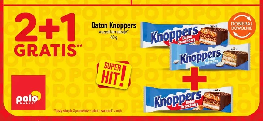 Baton Knoppers kokosowy promocja w POLOmarket