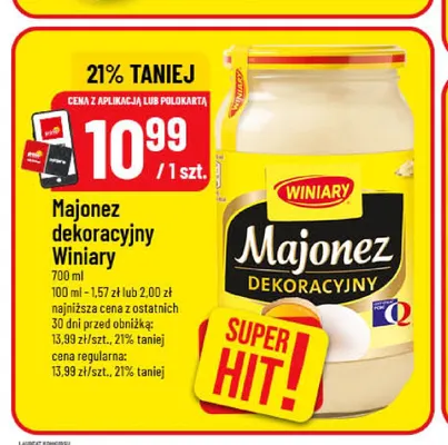 Majonez dekoracyjny Winiary promocja w POLOmarket