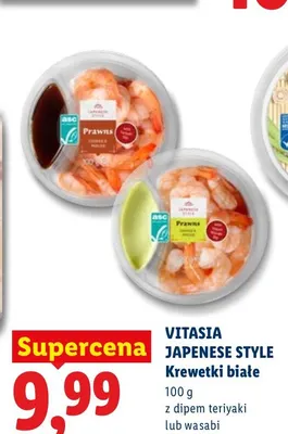 Krewetki białe z dipem wasabi Vitasia Japanese Style promocja w Lidl