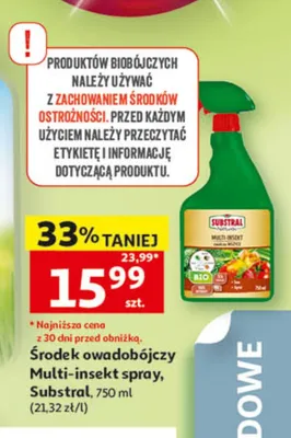 Środek owadobójczy Multi-insekt spray Substral promocja w Auchan