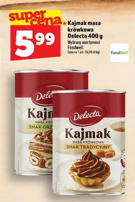 Kajmak masa krówkowa smak tradycyjny Delecta promocja w TOPAZ