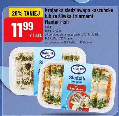 Krajanka śledziowa ze śliwką i ziarnami promocja w POLOmarket