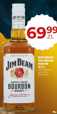 Bourbon Jim Beam White 0,7L promocja w Duży Ben