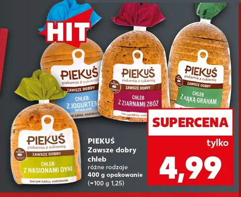 Chleb z mąką graham Piekuś promocja w Kaufland