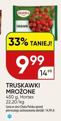 Truskawki mrożone promocja w Chata Polska