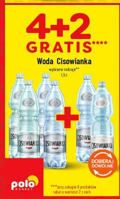 Woda niegazowana Cisowianka promocja w POLOmarket