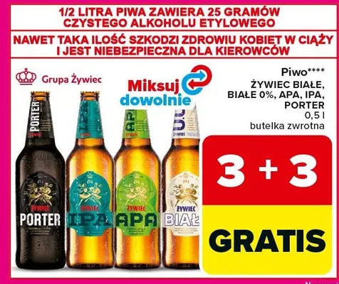 Piwo Żywiec Białe promocja w Carrefour Market