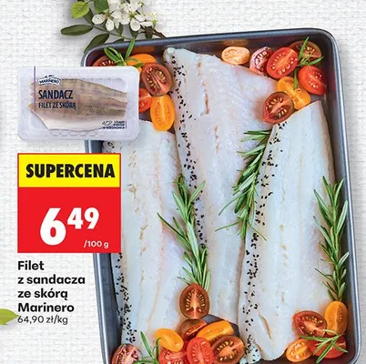 Filet z sandacza ze skórą promocja w Biedronka