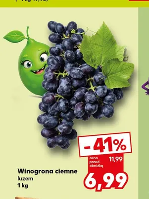 Winogrona ciemne luzem promocja w Kaufland