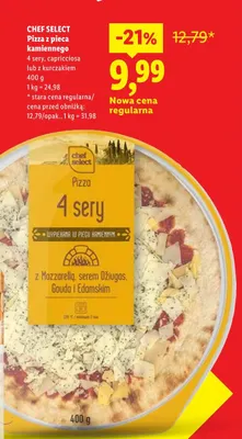 Pizza z pieca kamiennego capricciosa Chef Select promocja w Lidl