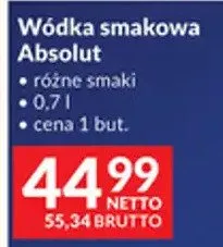 Wódka smakowa Absolut różne smaki promocja w Makro