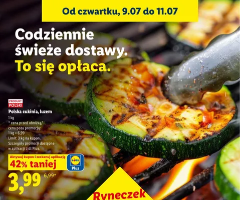 Cukinia luzem polska promocja w Lidl