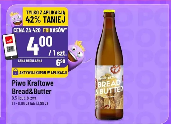 Piwo Kraftowe Bread&Butter promocja w POLOmarket