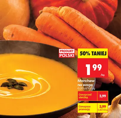 Marchew promocja w Biedronka