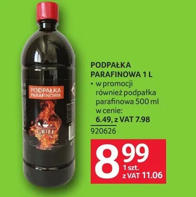 Podpałka Tarafinowa Weber 1 L promocja w Selgros