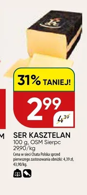 Ser Kasztelan promocja w Chata Polska