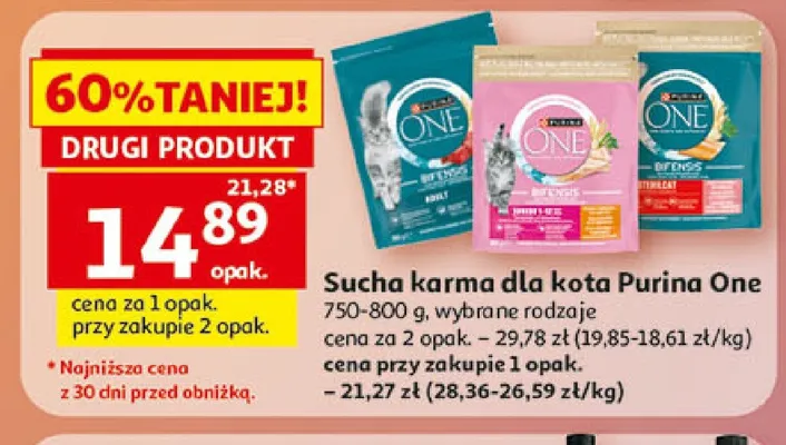 Sucha karma dla kota Purina One promocja w Auchan