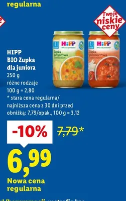 Zupka dla juniora różne rodzaje promocja w Lidl