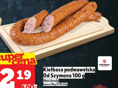 Kiełbasa podwawelska Od Szymona Mościbrody promocja w TOPAZ