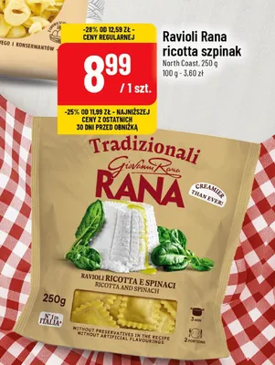 Ravioli ricotta szpinak promocja w POLOmarket