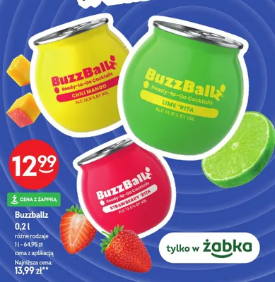Drink BuzzBallz Lime 'Rita promocja w Żabka