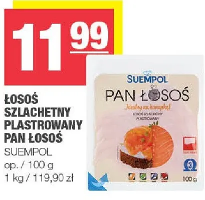 Łosoś szlachetny plastrowany pan łosoś promocja w SPAR