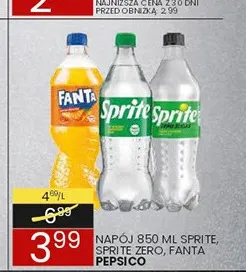 Napój gazowany Sprite Zero promocja w Wafelek