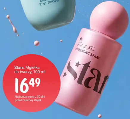 Mgiełka do twarzy Stars Fresh & Flow Hydrating Spray promocja w Rossmann