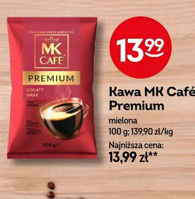 Kawa mielona MK Café Premium promocja w Żabka