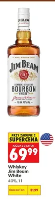 Whiskey Jim Beam White promocja w Biedronka