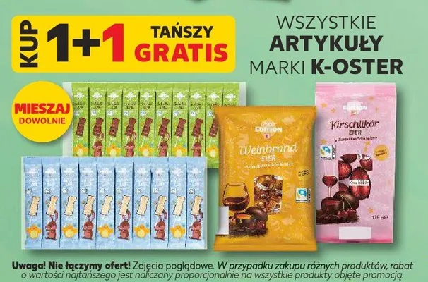 Wszystkie słodycze 1+1 GRATIS promocja w Kaufland