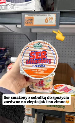 Ser smażony z cebulką promocja w Biedronka