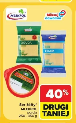 Ser żółty Hawranus Mlekpol promocja w Carrefour