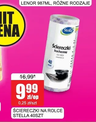 Ściereczki na rolce Stella promocja w Bingo