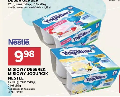 Misiowy deserek Nestlé promocja w Stokrotka