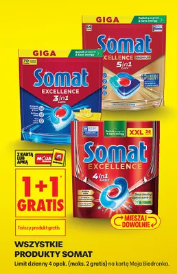 Excellence 3in1 Caps tabletki do zmywarki promocja w Biedronka