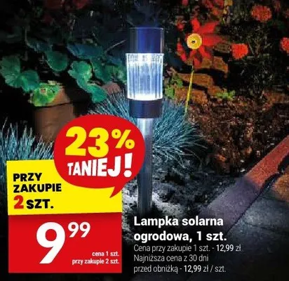 Lampka solarna ogrodowa promocja w Twój Market