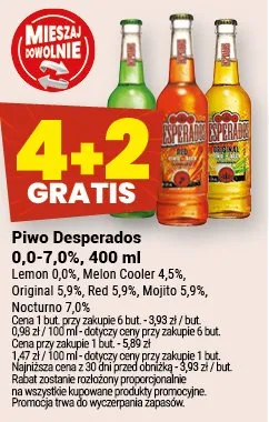 Piwo Desperados 0.0-7.0% promocja w Twój Market