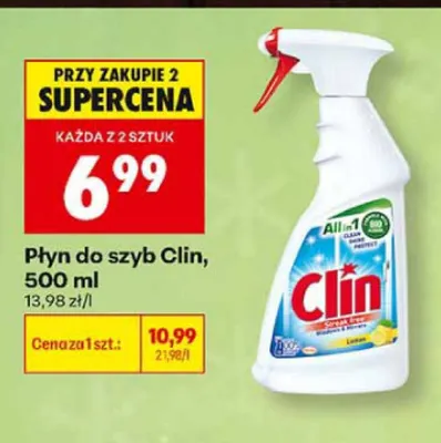 Płyn do szyb Clin Lemon promocja w Biedronka