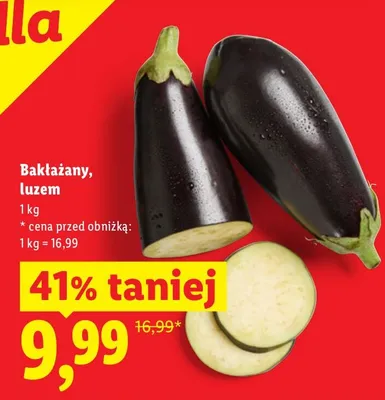 Bakłażany, luzem promocja w Lidl