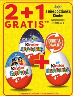 Jajko z niespodzianką Kinder promocja w POLOmarket