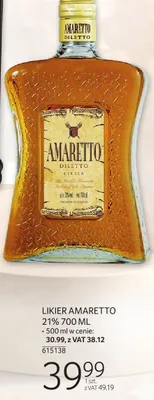 Likier Amaretto 21% 700 ML promocja w Selgros