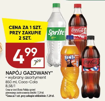 Napój gazowany Coca-Cola promocja w Chata Polska