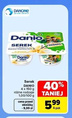 Serek Danio 4-pak promocja w Carrefour